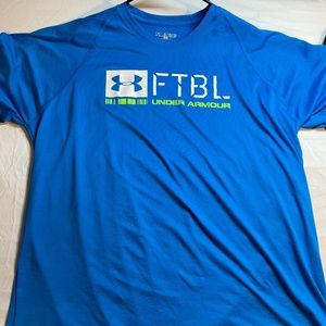 XL Blue Under Armour Football Dri-Fit